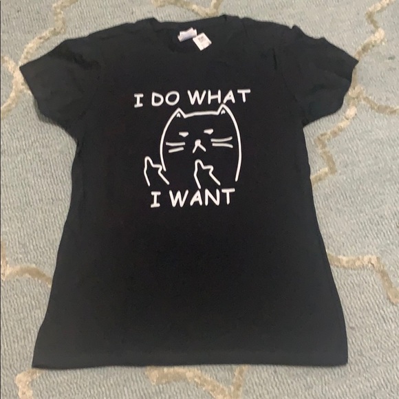 Funny cat T-shirt - size small - Picture 1 of 2
